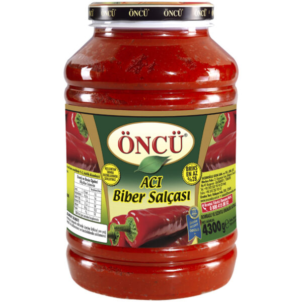 Oncu Hot Pepper Paste 4300gr 1x4