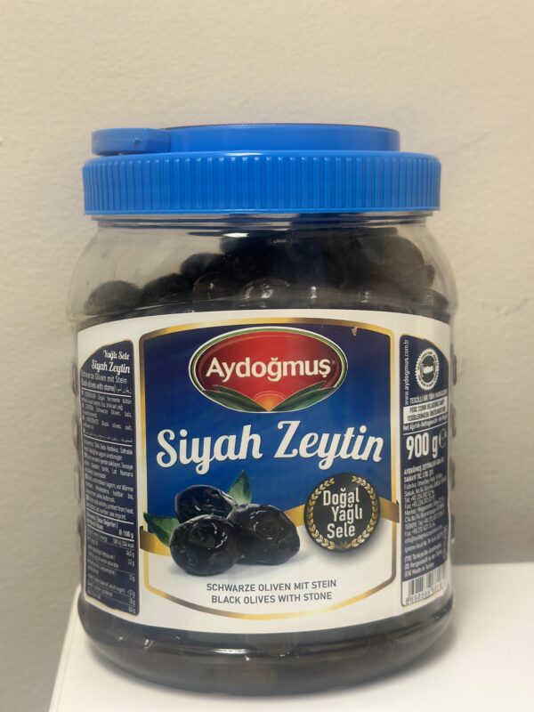 Aydogmus Black Olives 900g (261-290) 1x6